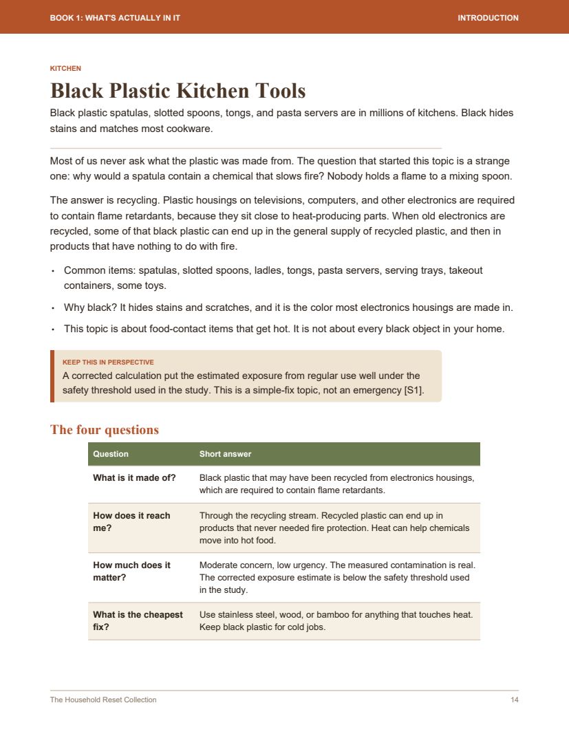 A topic opens with the plain-words explanation